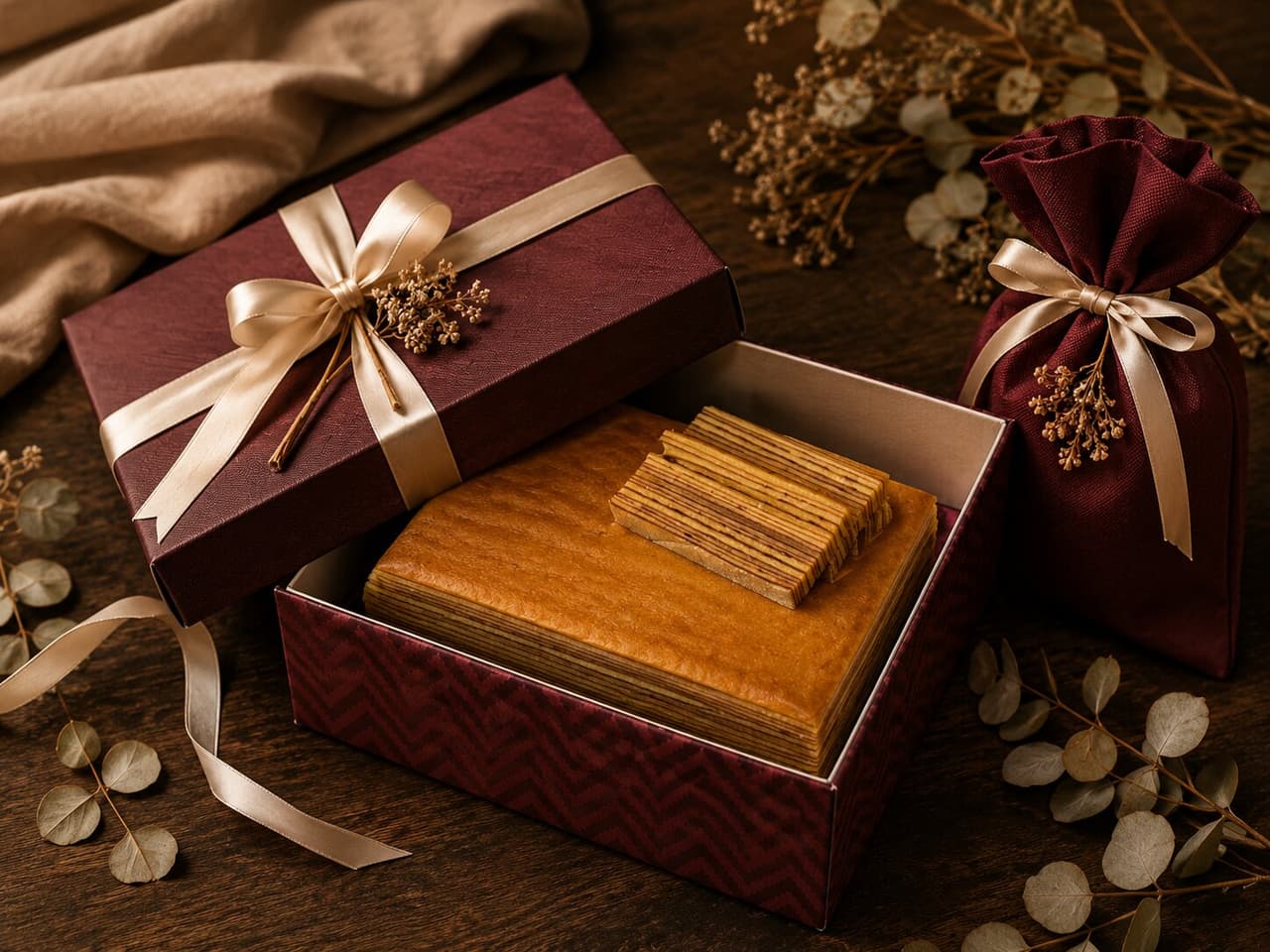 Hampers premium berisi lapis legit LapisPonti